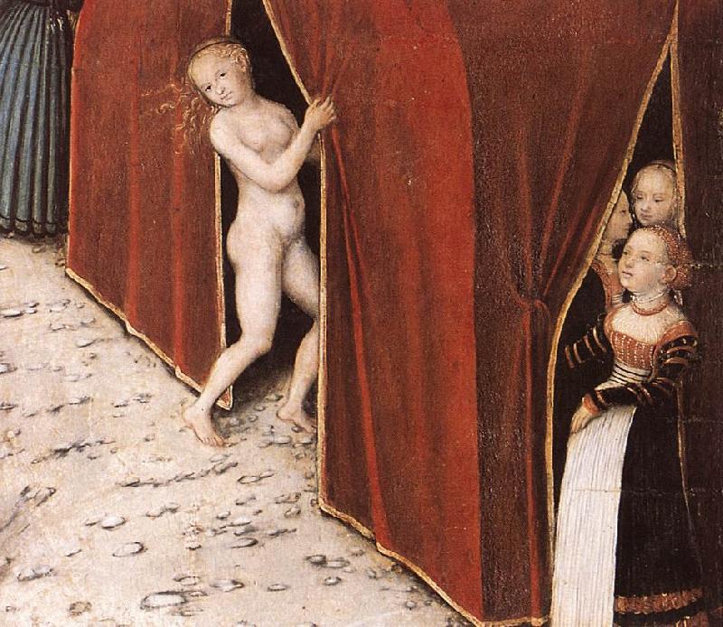 CRANACH, Lucas the Elder The Fountain of Youth (detail)  215 France oil painting art